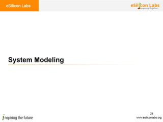 28
System Modeling
 