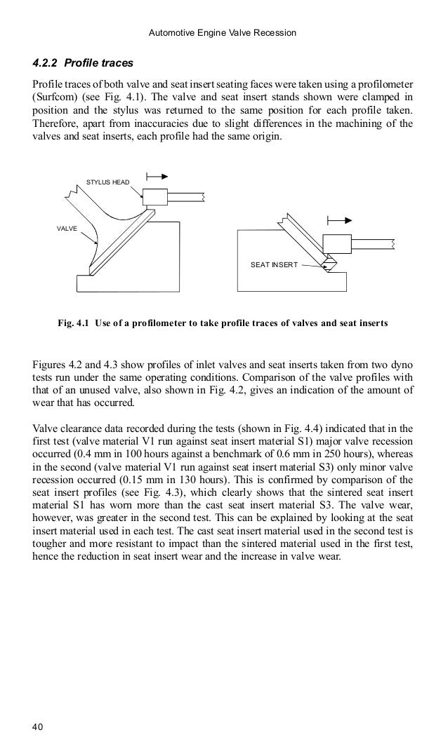 Automotive engine valve recession (engineering research series)