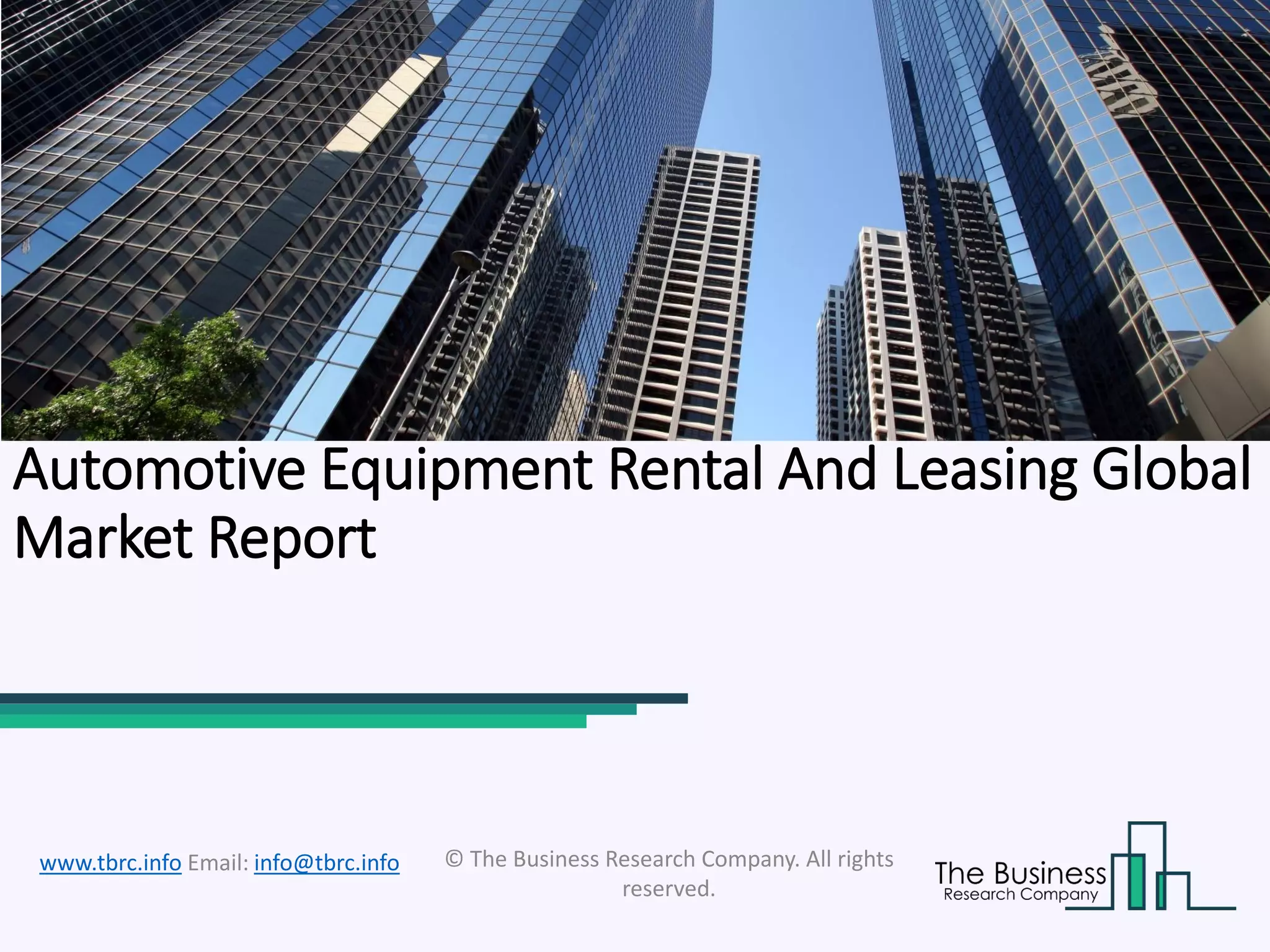 Automotive equipment rental and leasing PPT