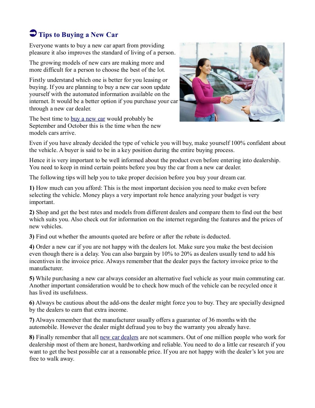 Automotive guidelines online