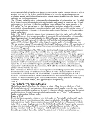 Automotive industry analysis | DOCX
