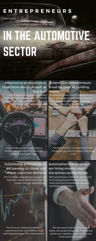 What are the keys to success for automotive entrepreneurs?