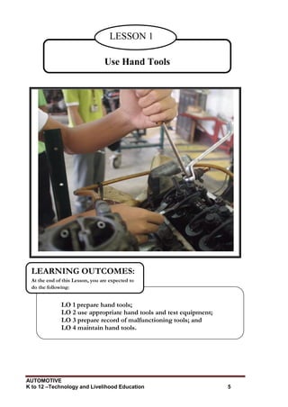 K to 12 Automotive Learning Module | PDF