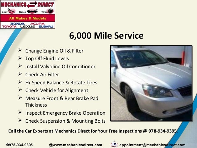 automotive maintenance schedules