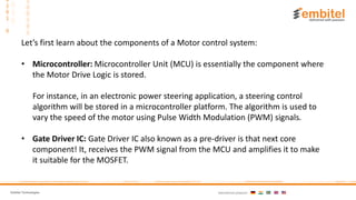 Automotive motor control system the brain behind the brushless dc ...