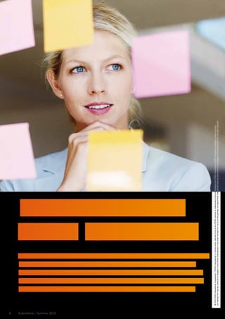 4
Automotive – Summer 2010
                                                                                                                    Business Models


                                           previously car manufacturer-dominated individual mobility market.
                                           in the saturated markets at least. Both young and urban drivers in
                                                                                                                    on the Test Stand
                                           particular now prefer time-limited use of a car to meet their mobility
                                           needs. Mobility service providers have an opportunity to capture the
                                           Your car is no longer as important as it once was as a status symbol –
                           © 2010 KPMG International Cooperative (“KPMG International”), a Swiss entity. Member firms of the KPMG network of independent firms are affiliated with KPMG International. KPMG International provides no client services.
                           No member firm has any authority to obligate or bind KPMG International or any other member firm vis-à-vis third parties, nor does KPMG International have any such authority to obligate or bind any member firm. All rights reserved.
 