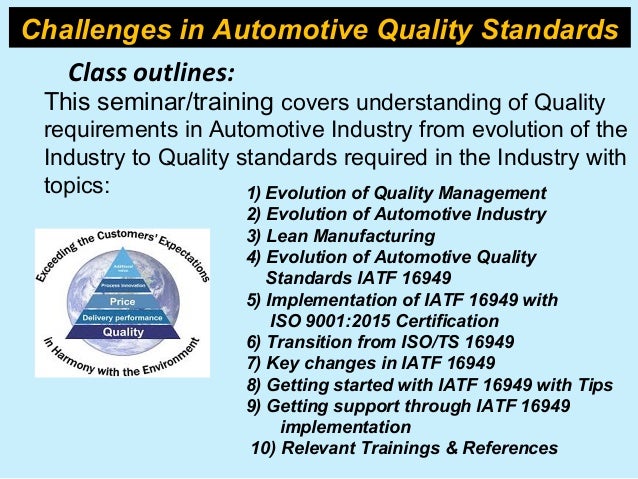 Challenges in Automotive Quality Standards