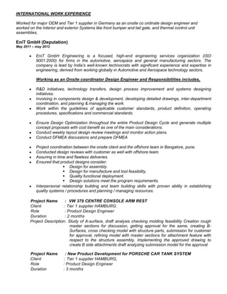 Automotive Resume Sacheen 09 | DOCX