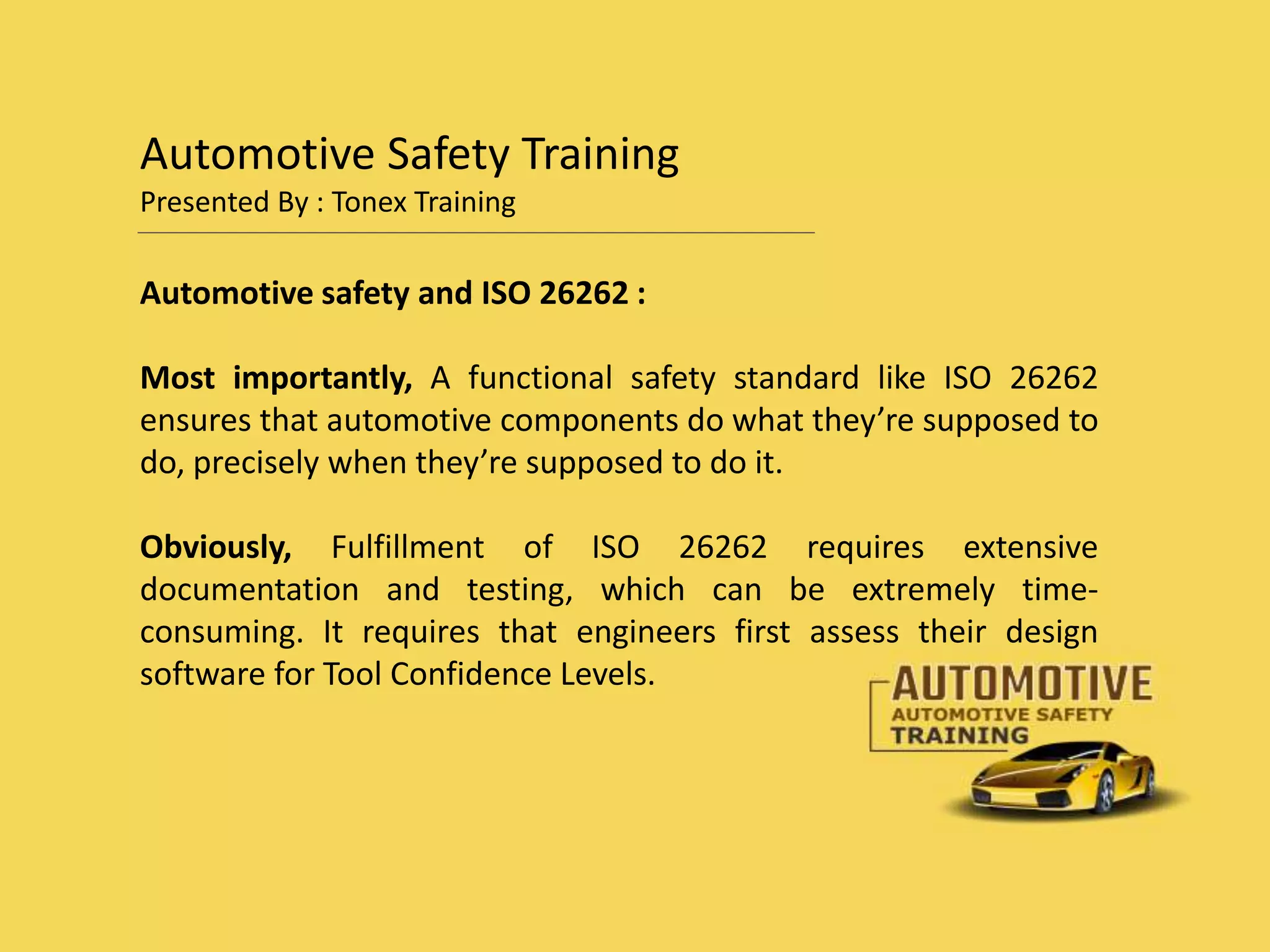 Automotive safety, automotive systems standard, automotive safety ...