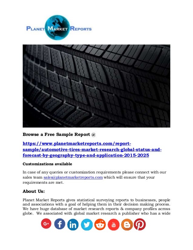 Automotive tires market industry analysis, size, share
