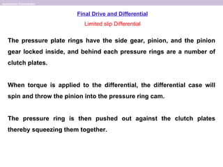 final drive and differential | PPT