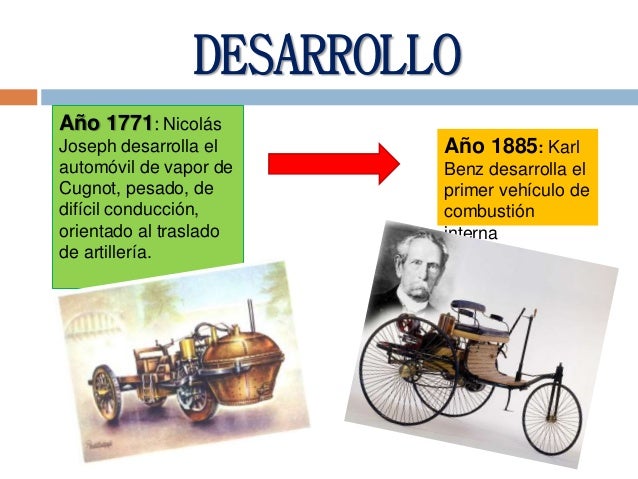 La historia y evolución del automóvil.
