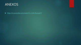 ANEXOS
 http://m.youtube.com/watch?v=2U0-RuuyqHY
 