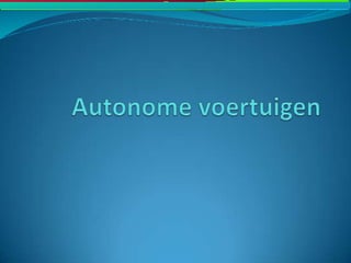 Autonome voertuigen- KUL PENO