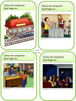 Anabel
Cornago
Cómo me comporto
Qué hago en...
 