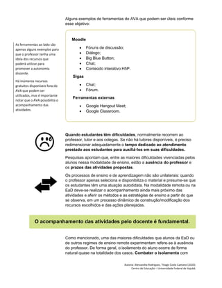 PDF) Avaliação do uso da educação a distância e do ensino remoto