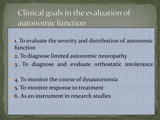 Autonomic testing | PDF