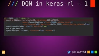@aliostad
/// DQN in keras-rl - 1
 