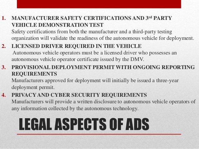 Third Party Dmv >> Autonomous driving system (ads) Third Party Dmv >> Autonomous driving system (ads)