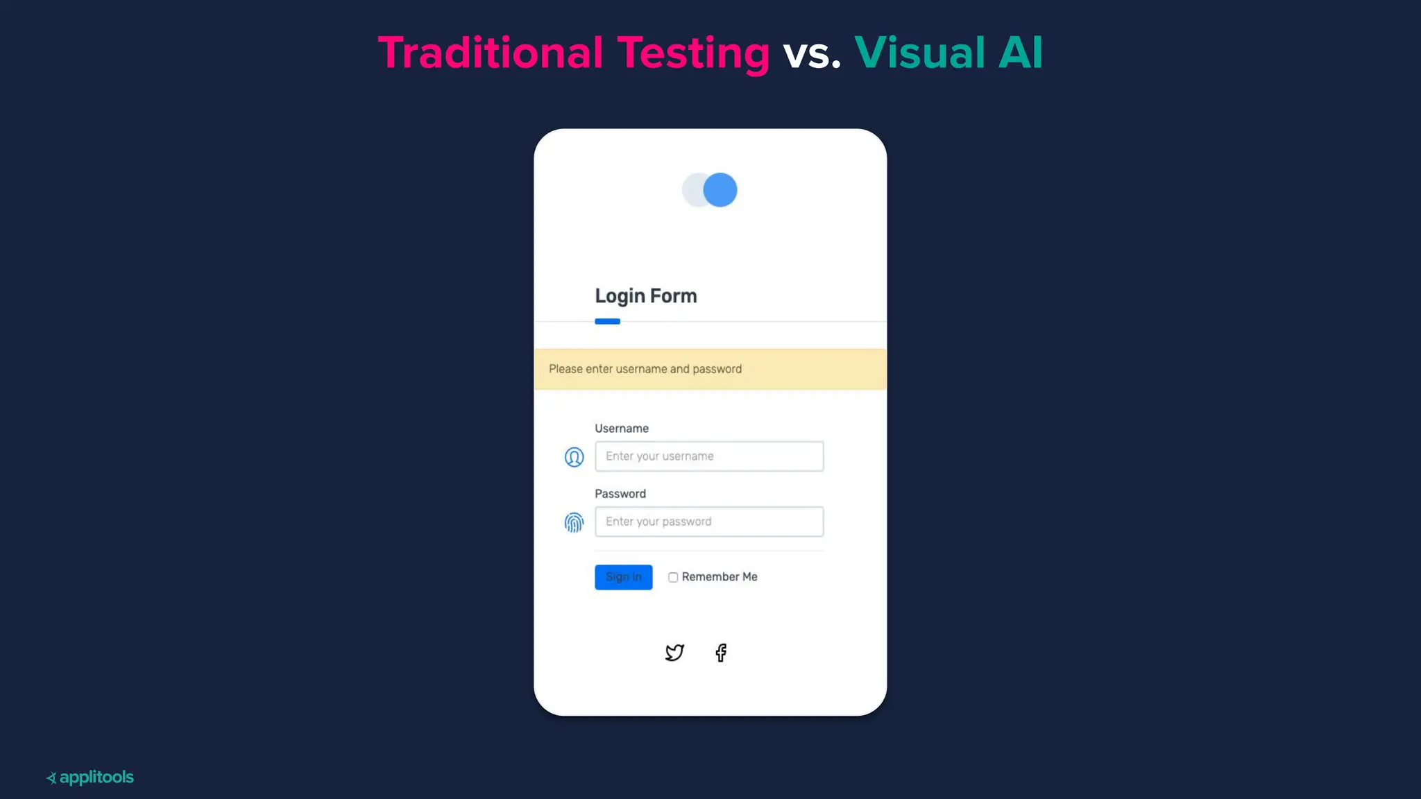 Traditional Testing vs. Visual AI
 