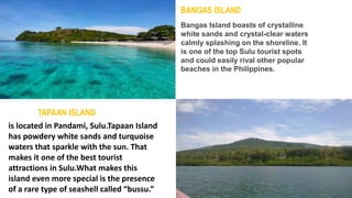 GUSONG REEF
is one of the most preserved Tawi-Tawi tourist
spots. It is considered as one of the best
diving sites in the ...