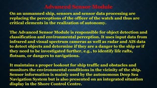 Advanced Sensor Module Optics Autonomous ship | PPTX