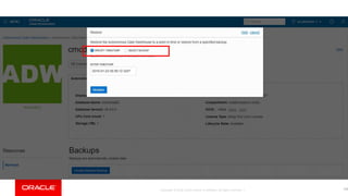 Copyright © 2018, Oracle and/or its affiliates. All rights reserved. | 158
 