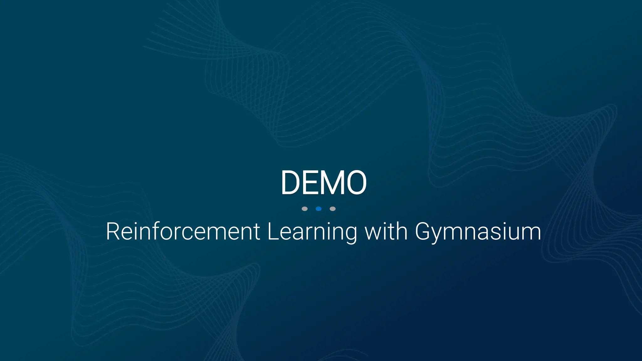 Reinforcement Learning with Gymnasium
DEMO
 