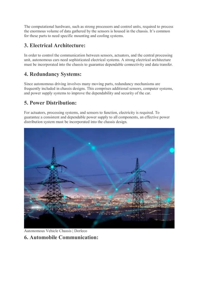 Autonomous Vehicle Chassis Pdf