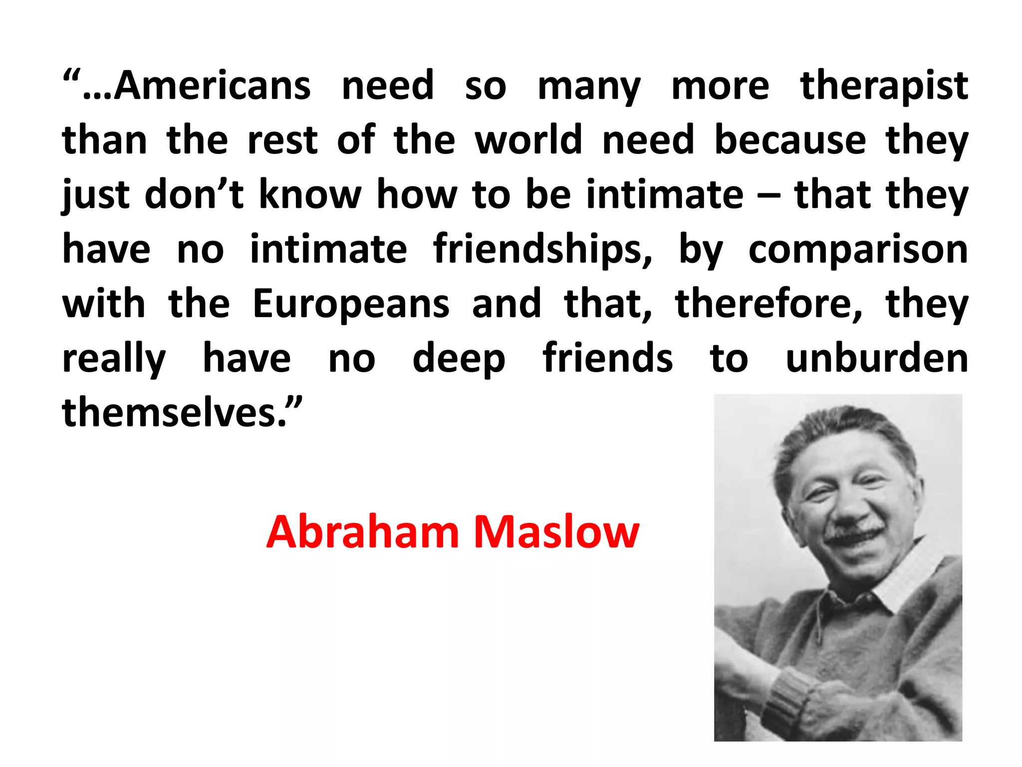 Spontaneity
• A person must do more than
make a decision. Unless the
person acts on that decision, it
is meaningless.
• Only when one’s inner ethics
and outward behavior match
is a person congruent and
whole.
• A spontaneous person is free
to do his own thing but not at
the expense of other through
exploitation and / or
indifference.
 