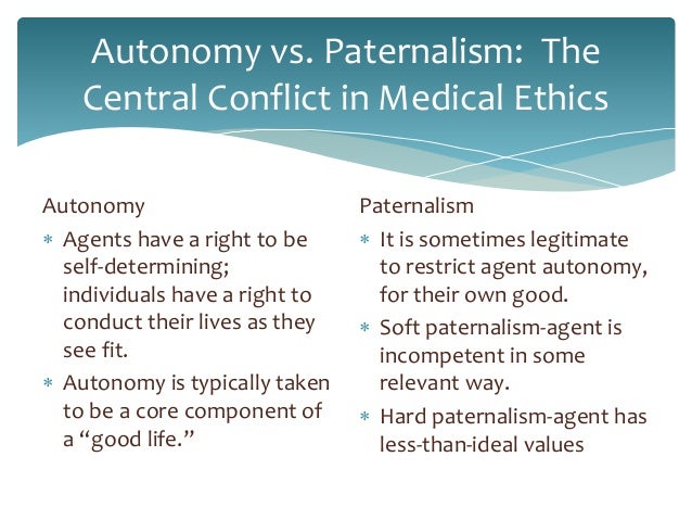 patient autonomy in medical ethics and Historical perspective of patient autonomy the 1847 american medical association 'code of medical ethics', exhibited frank paternalism, perpetuated until. patient autonomy in medical ethics and Historical perspective of patient autonomy the 1847 american medical association 'code of medical ethics', exhibited frank paternalism, perpetuated until.