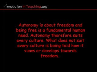 Learner Autonomy FAQ