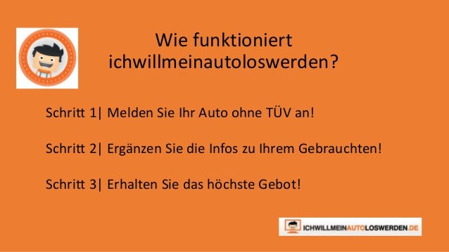 Auto ohne TÜV verkaufen - Ichwillmeinautoloswerden.de