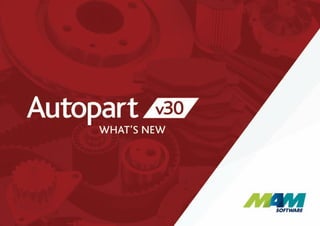 Autopart v30 whats new booklet