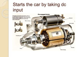 Starts the car by taking dc
input
 