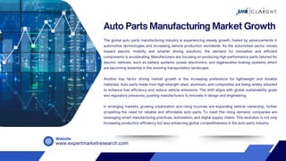 Auto Parts Manufacturing Market Outlook 2025-2034 | PDF