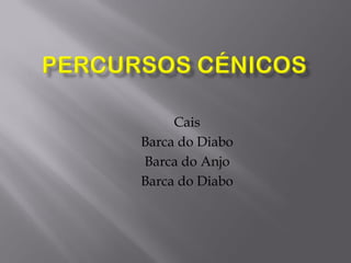 Cais
Barca do Diabo
Barca do Anjo
Barca do Diabo
 