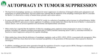 MULTIFACETED ROLES OF AUTOPHAGY IN CANCER & NEURODEGENERATIVE DISORDERS ...