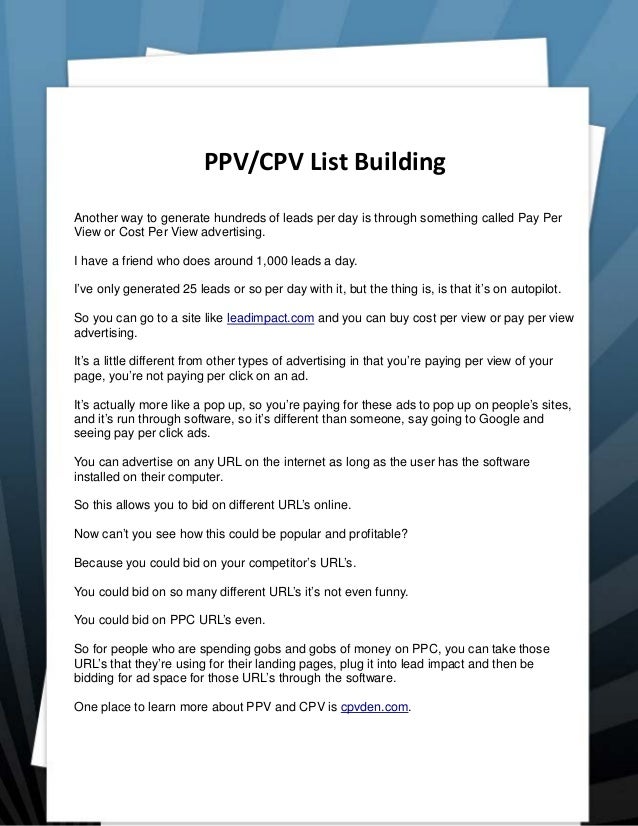 Autopilot List Building Formula