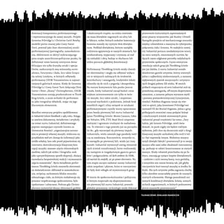 dominacji komponentu performatywnego
i reprezentacyjnego do samej muzyki. Projekt
Genesisa P-Orridge’a i Christine Carol N...