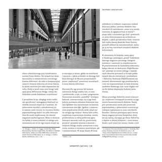 tekstu urbanistycznego przy kształtowaniu
surowej formy obiektu. Ów związek jest łatwo
wyczuwalny w umiejscowieniu central...