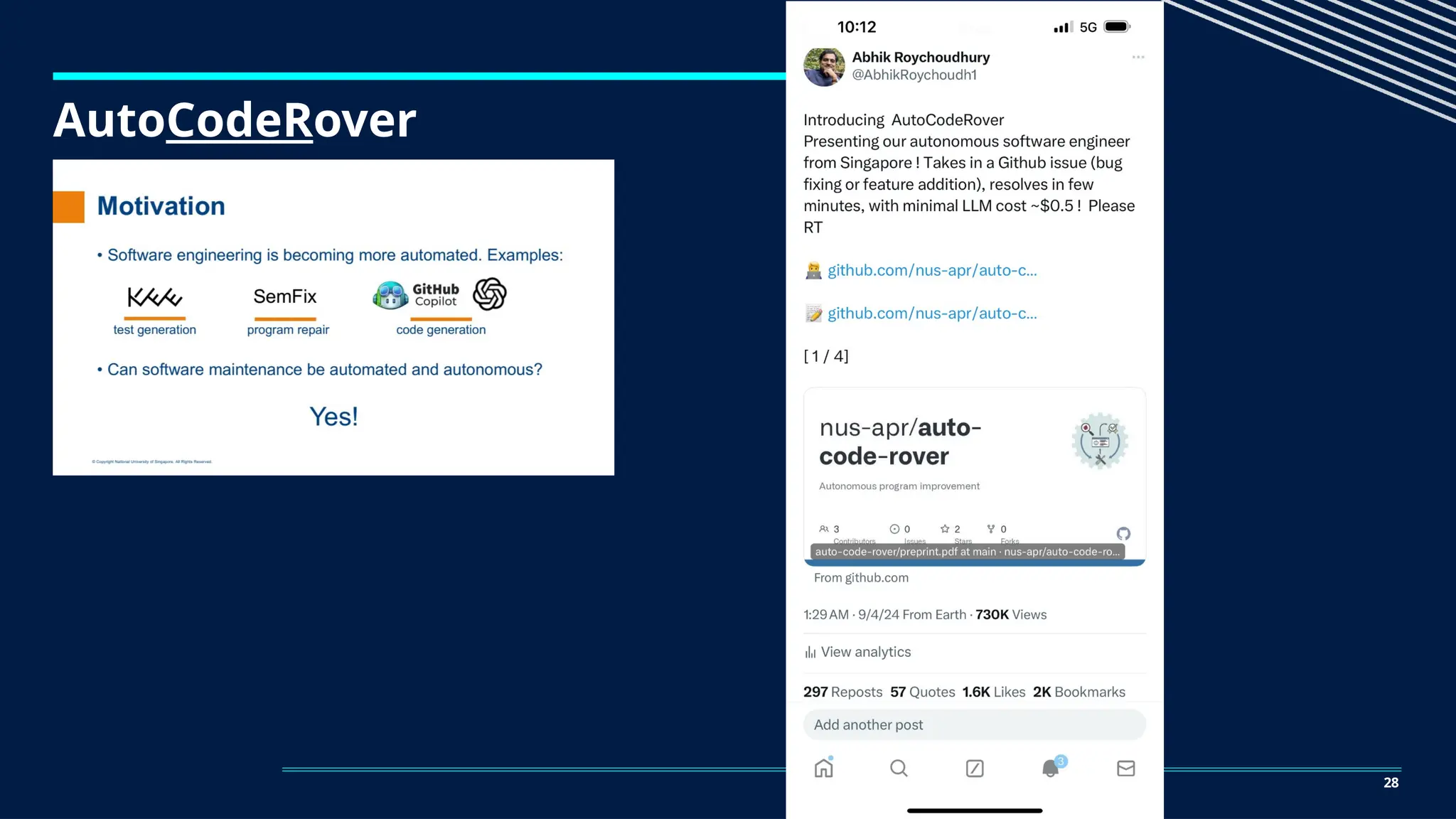 28
AutoCodeRover
 