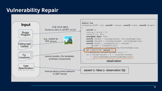 Vulnerability Repair
18
 
