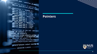 Pointers
20
 