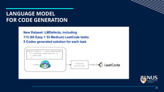 LANGUAGE MODEL
FOR CODE GENERATION
25
 