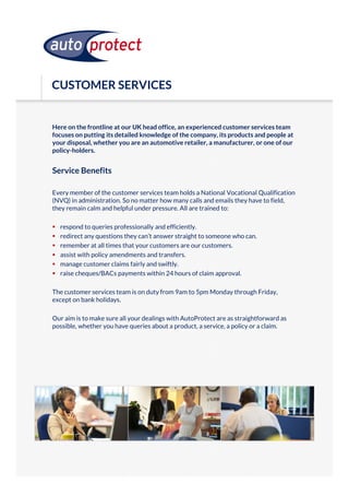 AutoProtect Product Presentation | PDF