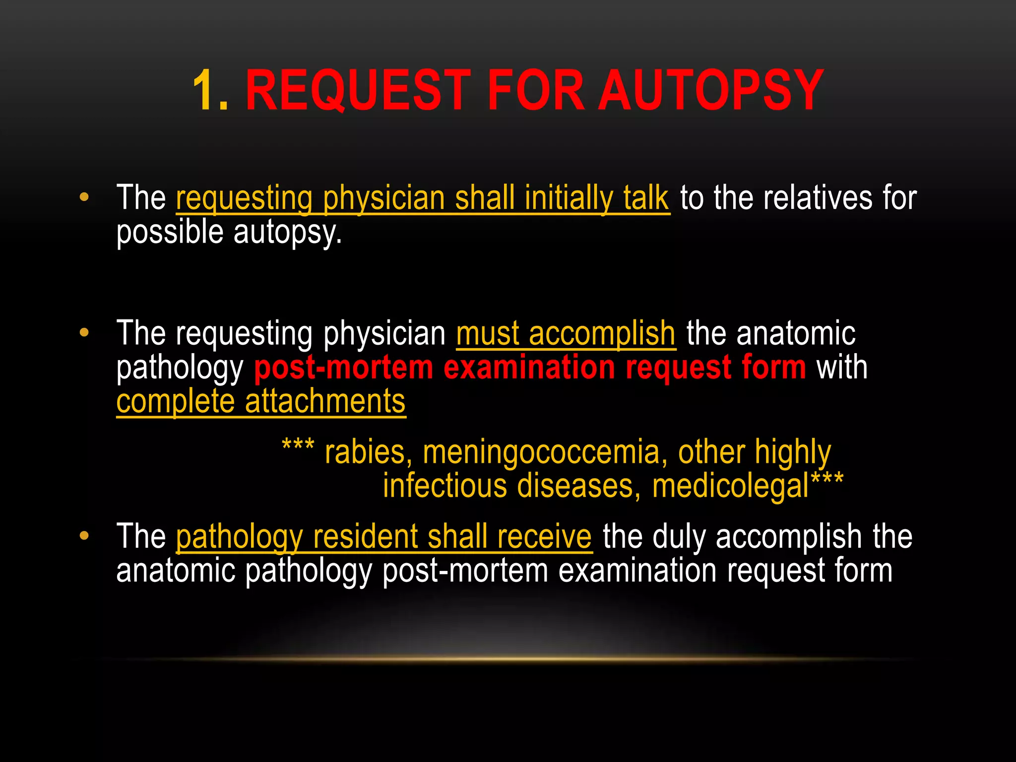 Autopsy. standard operating procedure. dr. pjgmrmc | PPT