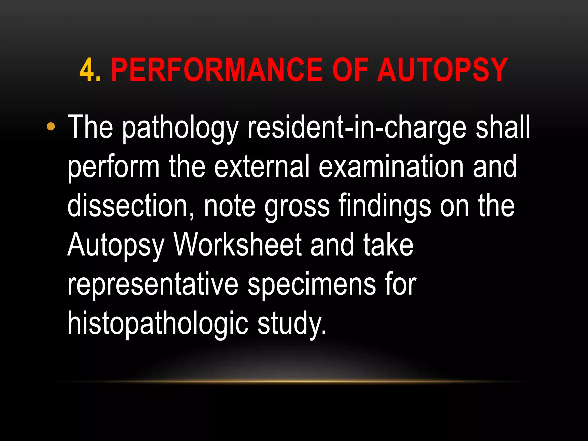 Autopsy. standard operating procedure. dr. pjgmrmc | PPT