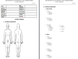 Autopsy. standard operating procedure. dr. pjgmrmc | PPTX