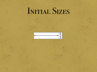 Initial Sizes
 